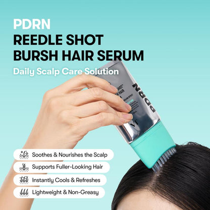 Suero capilar PDRN Reedle Shot™ de CARAMELA BEAUTY USA en botella con aplicador para renovar el cuero cabelludo y cabello más grueso