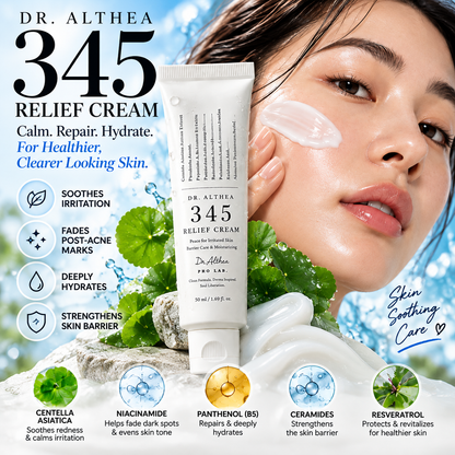 Dr. Althea 345 Relief Cream 50ml – Soothing Korean Face Moisturizer