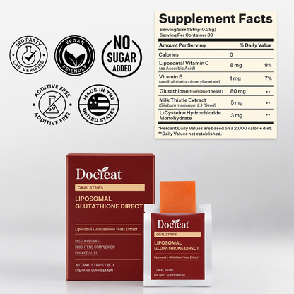 Suplemento de glutathión liposomal de CARAMELA BEAUTY USA para brillo avanzado y apoyo antioxidante, en envase transparente con gotas.