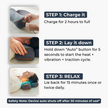 Thera Pillow™ Official | Heated Neck Traction Massager